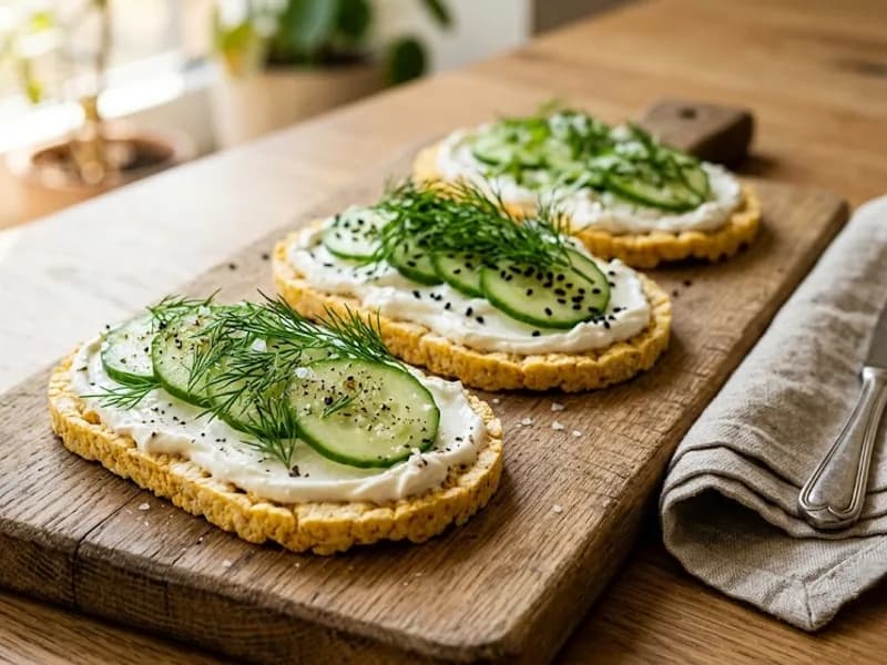 Кукурузные хлебцы с сыром
